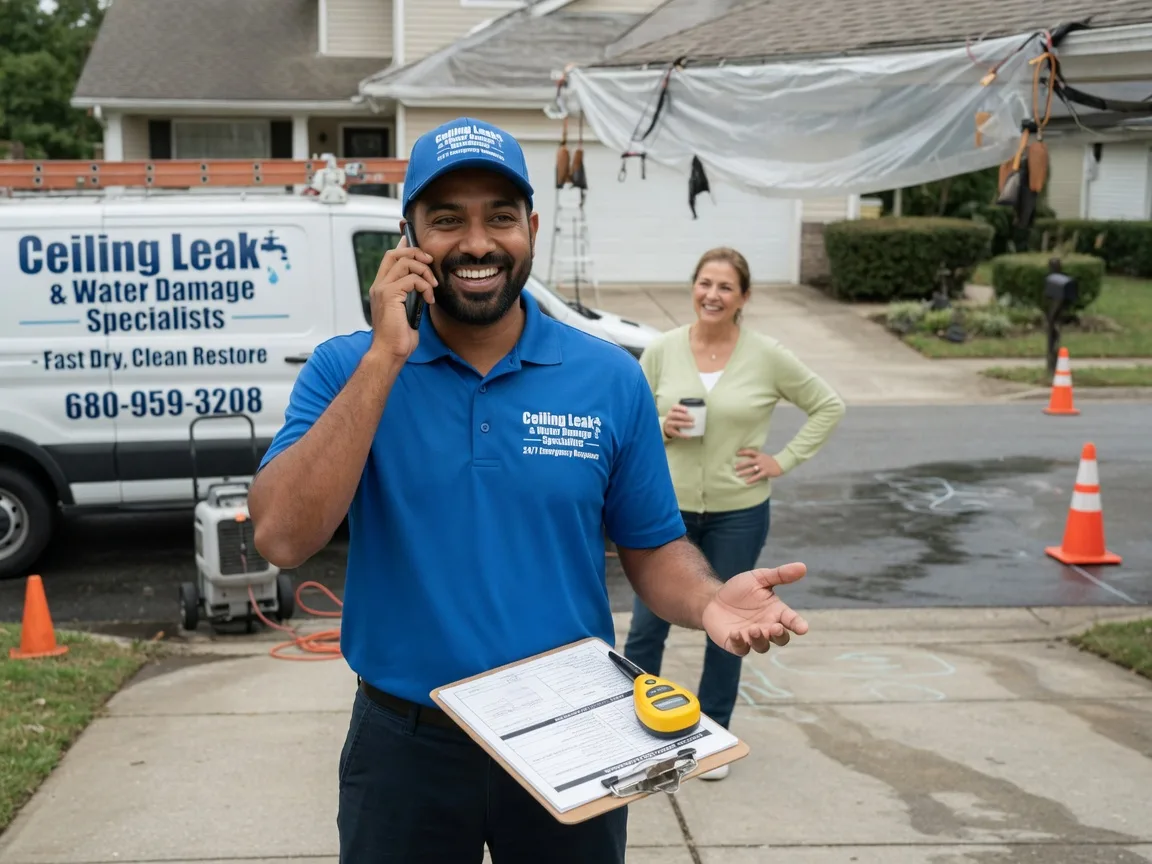 Ceiling Leak Cleanup Sprague, NE FAQs